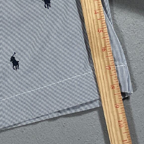 Polo Ralph Lauren‎ Shorts Men 32 Blue Pinstripe All-Over Pony Embroidered Preppy - Picture 5 of 12